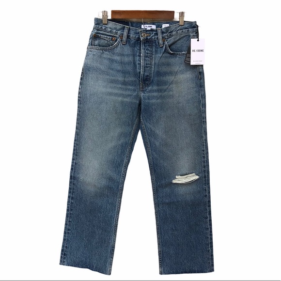 re/done 90s high-rise loose straight-leg jeans - Picture 5 of 9